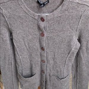 Cashmere button up sweater